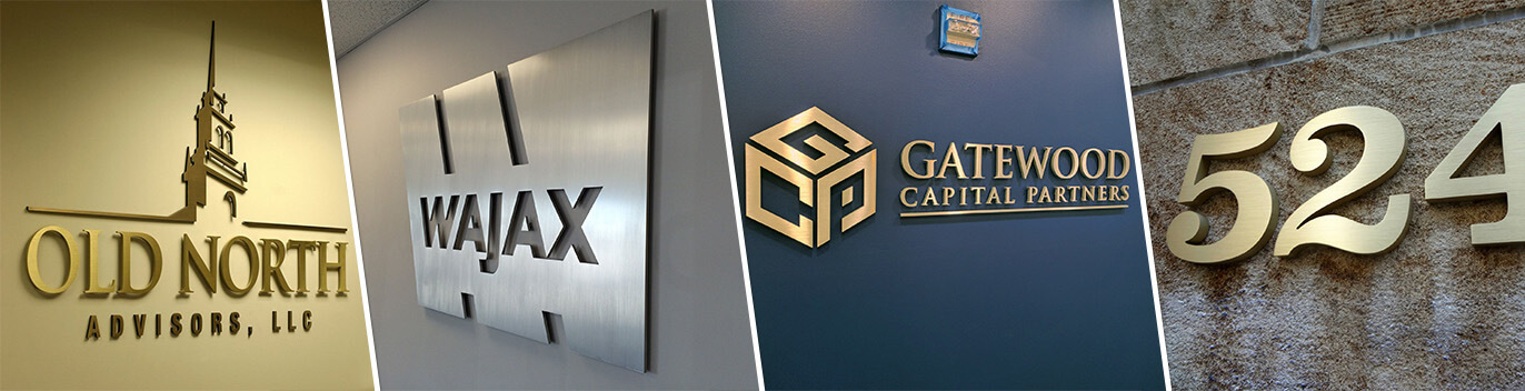 logo chữ nổi quầy lễ tân